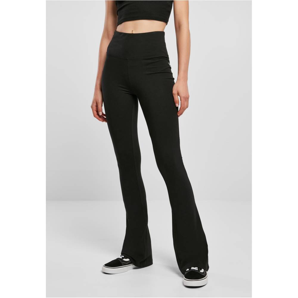 Urban Classics - Organic Stretch Jersey Bootcut Legging - Zwart